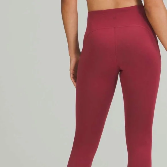 Lululemon Legging InStill High-Rise Tight 25" – Red / Brown Mulled Wine – Size 8 - Picture 2 of 5